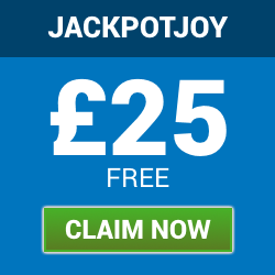 jackpotjoy | £25 welcome bonus | free bingo