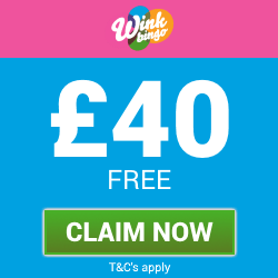 Wink Bingo £40 Free Bingo Welcome Bonus