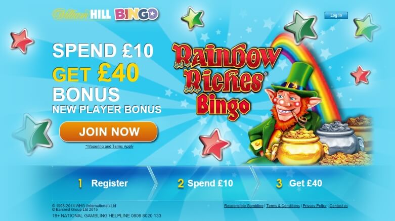 william hill bingo | play 10 get 40 | free bingo