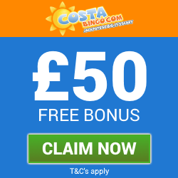 Costa Bingo | £50 free bingo bonus