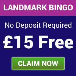 No Deposit Bonus – £15 Free at Landmark Bingo