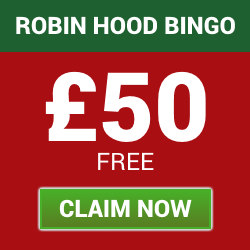 Claim a £50 Welcome Bonus with Robin Hood Bingo