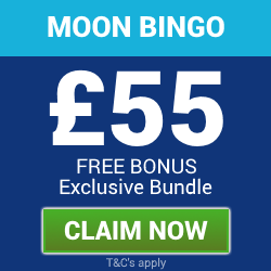 Moon Bingo | Exclusive £65 Free Bingo and Free Slots Bonus