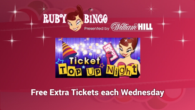 Ruby Bingo Ticket Top Up Night