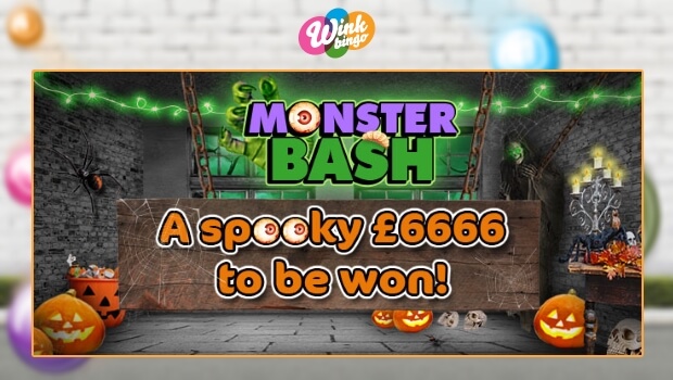 £6,666 Monster Bash Games at Wink Bingo