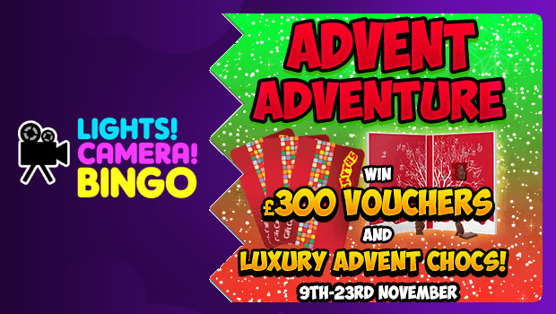 £300 of Smyths Vouchers to be Won at Lights Camera Bingo