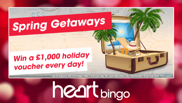 Heart Bingo | Win a Free Holiday - free bingo draw