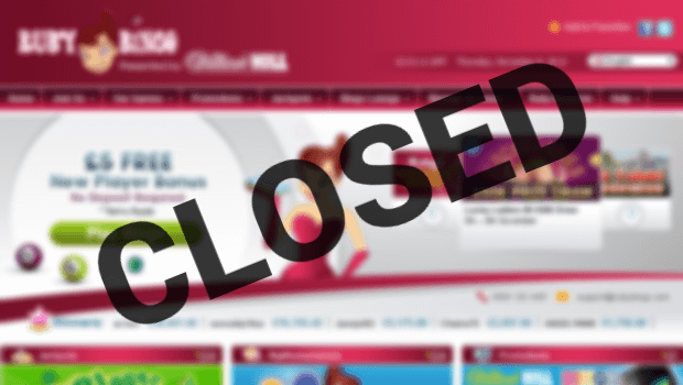 Ruby Bingo Closes | Online Bingo Site Closes Down