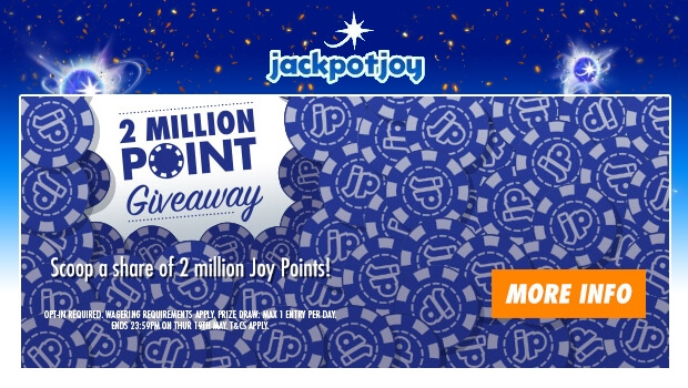 Jackpotjoy Bingo | 2 Millions Joy Points Giveaway