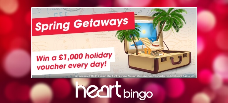 Heart Bingo | Win a £1000 Holiday Daily