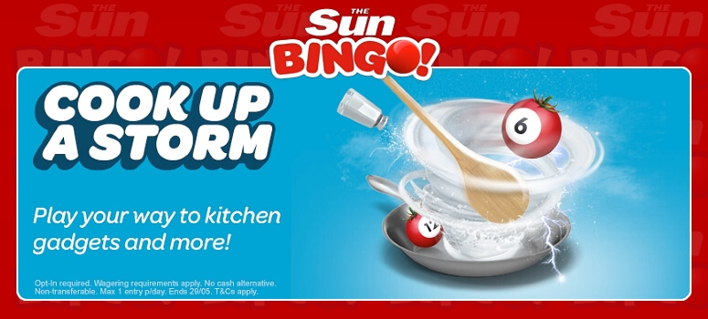 Sun Bingo | WIN Kitchen Gadgets - Bingo Offers