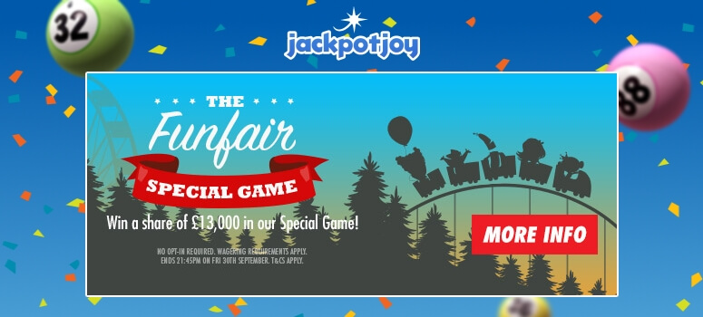 Jackpotjoy Bingo | £13,000 Special Bingo Game