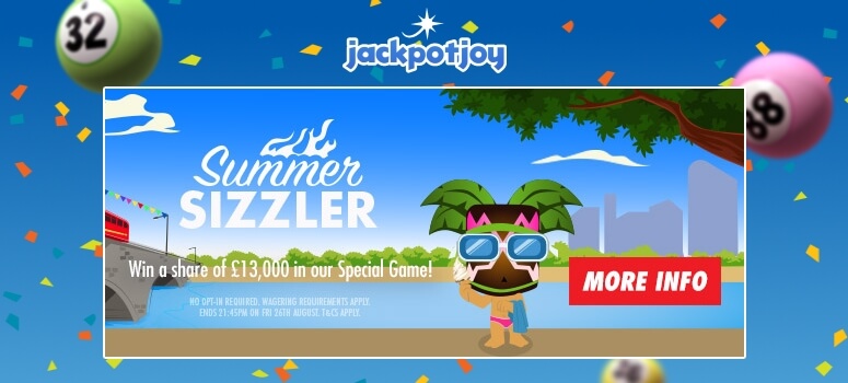Jackpotjoy Bingo | £13,000 Special Bingo Game