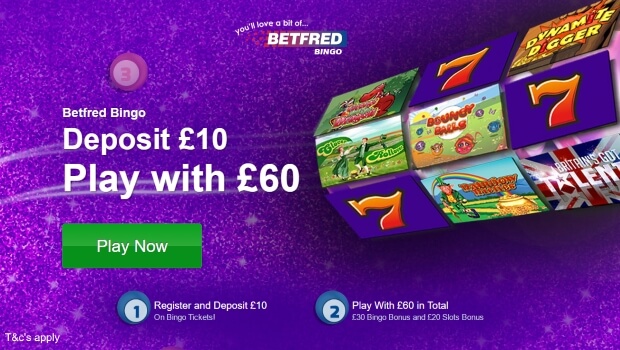 Betfred Bingo | Get a £50 free bingo bonus