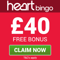 Heart Bingo | Get a £40 free bingo bonus
