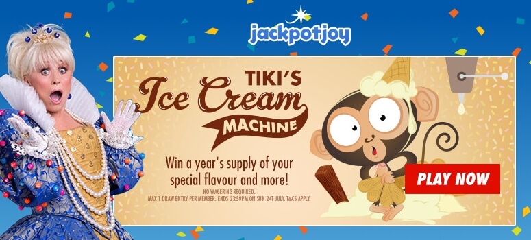Jackpotjoy Bingo | Win a years supply of ice cream and £500