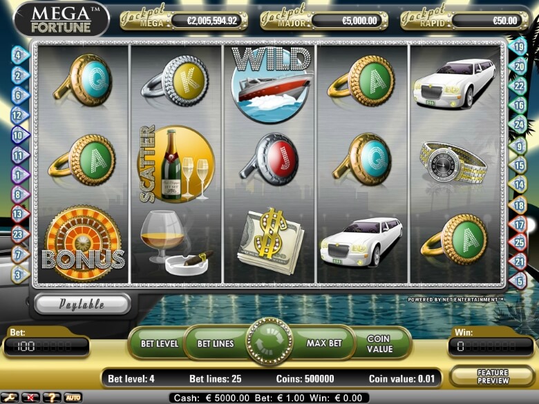 Mega Fortune Progressive Jackpot by Netent