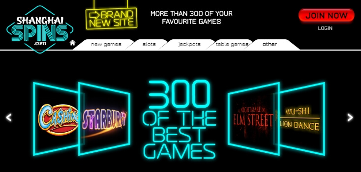 Shanghai Spins | Over 300 online casino games