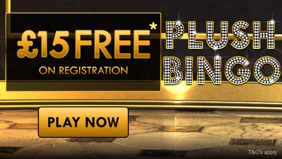 Plush Bingo | £15 Free Bingo Bonus